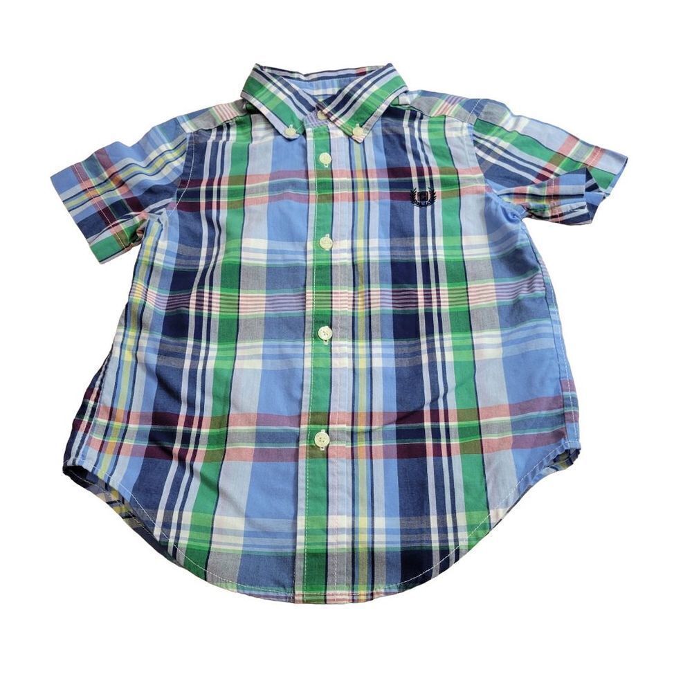 Chaps plaid button-down shirt 2T
